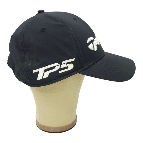 TaylorMade Tour Radar SIM TP5 Stealth Golf Adjustable Strapback Cap Black Hat - Picture 12 of 14